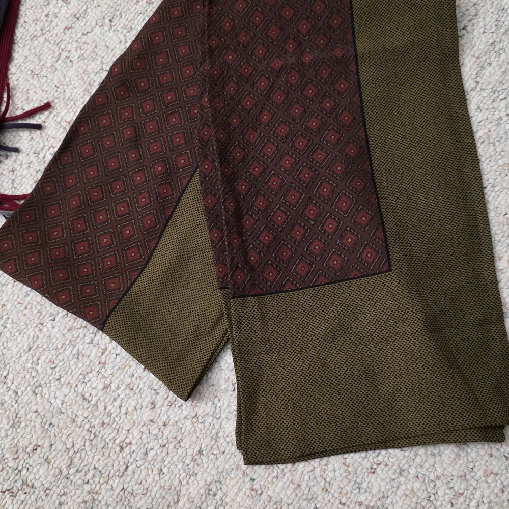 Coach Olive and Black Textured Scarf - Picture 2 of 4